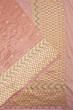 Banarasi Kora Organza Tissue Butta Baby Pink Saree