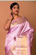 Kanchipuram Silk Brocade Pink Saree