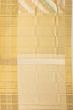 Kanchipuram Silk Jaal Cream Saree