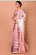 Kanchipuram Silk Tissue Brocade Pink Saree