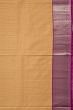 Taranga Kanchi Silk Vertical Lines Sandalwood Saree