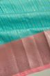 Taranga Kanchi Silk Vertical Lines Sky Blue Saree