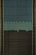 Coimbatore Silk Zig Zag Lines Sage Green Saree