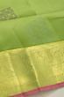 Taranga Kanchi Silk Butta Pista Green Saree