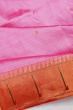 Paithani Silk Butta Pink Saree With Single Border