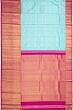 Kanchipuram Silk Brocade Sky Blue Saree