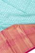 Kanchipuram Silk Brocade Sky Blue Saree