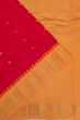 Gadwal Cotton Silk Butta Red Saree