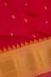 Gadwal Cotton Silk Butta Red Saree