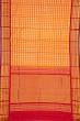 Kanchipuram Silk Ikat Orange Saree