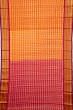 Kanchipuram Silk Ikat Orange Saree