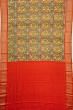 Kanchipuram Silk Ikat Black Saree