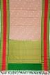 Kanchipuram Silk Twill Butta Snuff Saree With Ikat Blouse