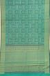 Kanchipuram Silk Brocade Sea Green Saree