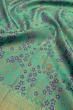 Kanchipuram Silk Brocade Sea Green Saree