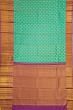 Kanchipuram Silk Brocade Sea Green Saree