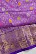 Kanchipuram Silk Brocade Violet Saree