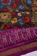 Pochampally Silk Ikat Kalamkari Black Saree