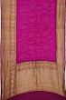 Kanchipuram Silk Bandhani Pink Saree