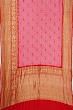 Kanchipuram Silk Bandhani Pink Saree