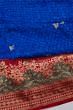 Banarasi Silk Bandhani And Butta Royal Blue Saree