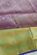 Kanchipuram Silk Brocade Lilac Saree