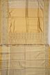 Kanchipuram Silk Tissue Brocade Gold Saree With Zardosi Work Border