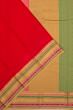 Binny Silk Plain Red Saree