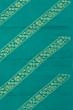 Kanchipuram Silk Antique Zari Diagonal Lines Sea Green Saree