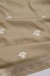 Banarasi Silk Butta Beige Saree