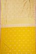 Banarasi Silk Tissue Kadwa Jaal Yellow Saree