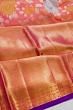 Kanchipuram Silk Brocade Pink Saree