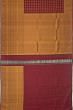 Kanchipuram Silk Checks Maroon Saree