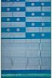 Kanchipuram Silk Brocade Teal Blue Saree