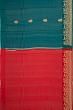 Banarasi Katan Silk Butta Teal Blue Saree