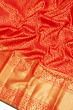 Kanchipuram Silk Brocade Red Saree