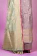 Banarasi Silk Butta Lilac Salwar Suit Set