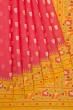 Banarasi Kora Organza Butta Pink Saree