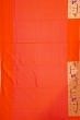 Paithani Silk Checks Orange Saree With Akruthi Border