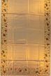 Petit Point Kanchipuram Silk Tissue Diagonal Lines Gold Saree