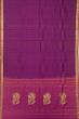 Kanchipuram Silk Checks Purple Saree