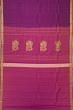 Kanchipuram Silk Checks Purple Saree