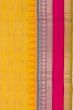 Chettinad Cotton Checks And Butta Yellow Saree