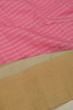 Gadwal Cotton Silk Checks Baby Pink Saree