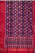 Semi Patan Patola Silk Ikat Purple Saree