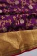 Kanchipuram Silk Brocade Purple Saree