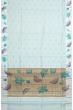 Banarasi Katan Silk Jacquard And Butta Sky Blue Saree With Printed Border