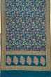 Banarasi Silk Jamdani Jaal Teal Blue Saree