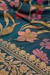 Banarasi Silk Jaal Teal Blue Saree