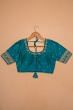 Tussar Readymade Padded Blue Blouse